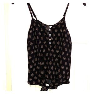 Spaghetti Strap Floral Mandala Top